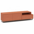 TV-Lowboard mit 2 Turen Schublade und offenem Fach MDF rechteckig Terrakotta 180 x 40 x 50 cm