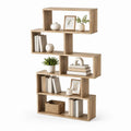 Bucherregal Standregal 80 x 24 x 180 cm Spanplatte Eichenoptik Rechteckig Natur